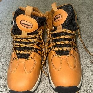 Faux fur lined hiking boots